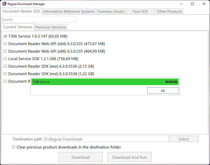 Regula Downloads Manager – Regula Forensics Help Center